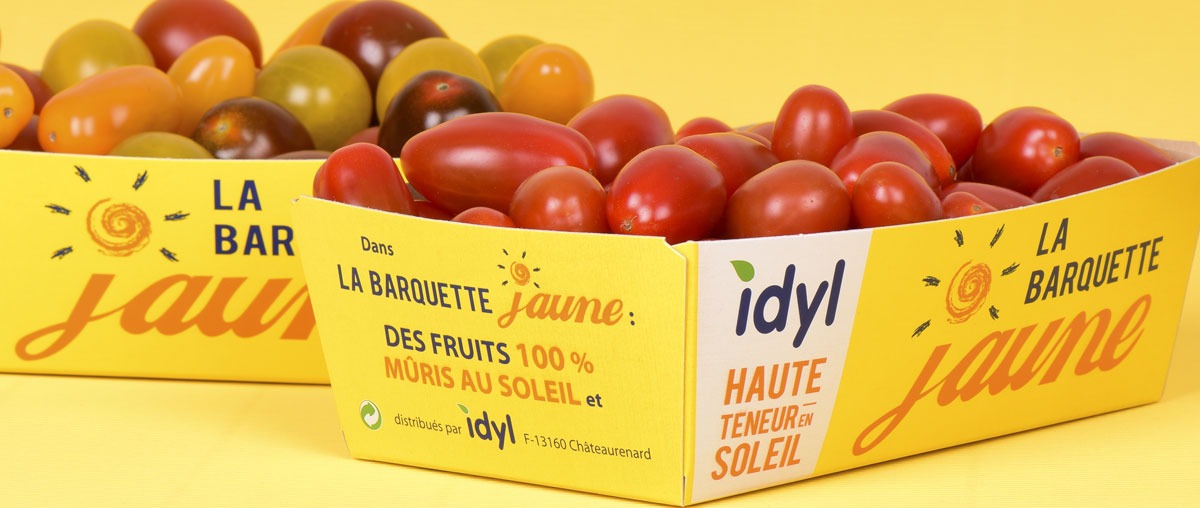 Photo de la fameuse barquette jaune Idyl
